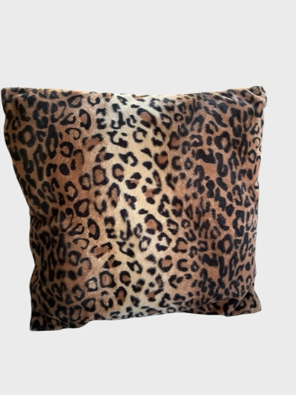 Animal Print Throw Pillows Set Leopard Giraffe 12” Decor Pair